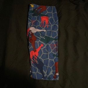 LuLaRoe One Size Leggings, Giraffe print